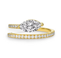The Marquise Pavé Embrace Ring