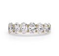 Oval Half Eternity Band