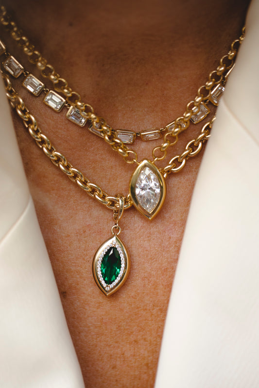 The Chaya Marquise Pendant