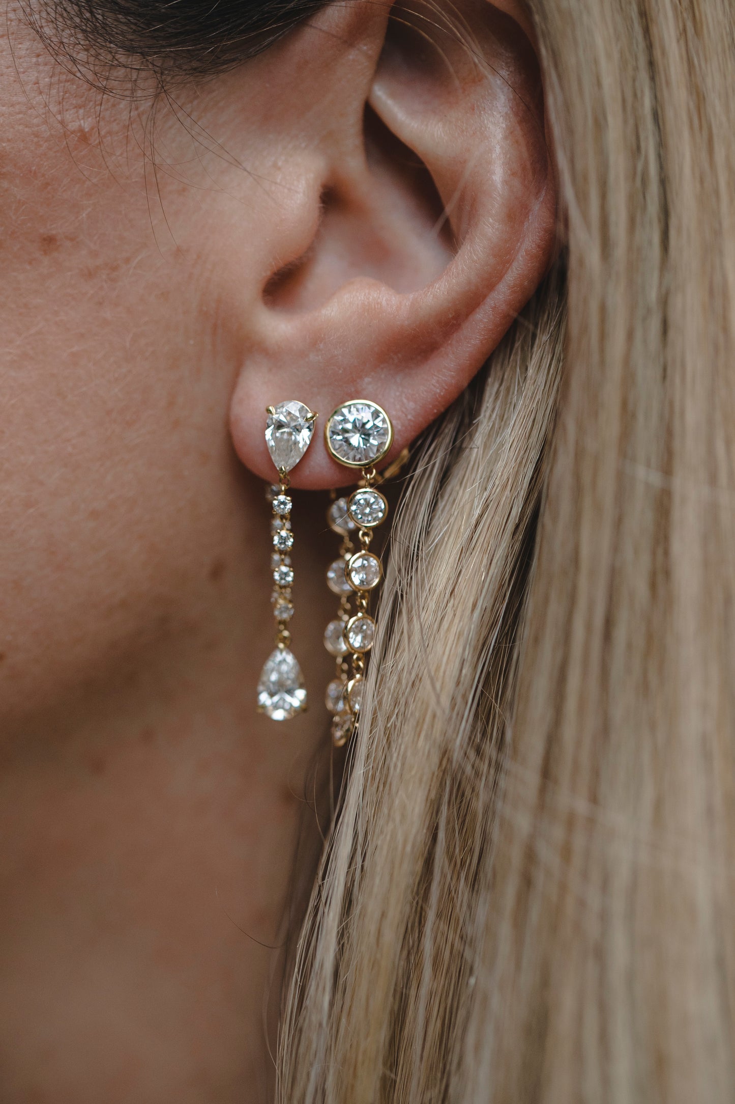 Chandelier Pear-Shape Drop Earrings