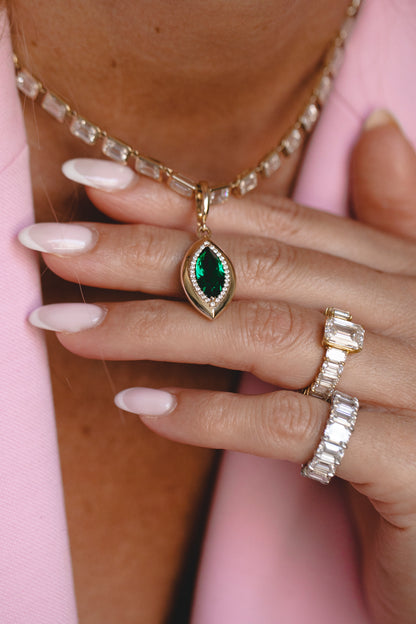 The Chaya Marquise Pendant