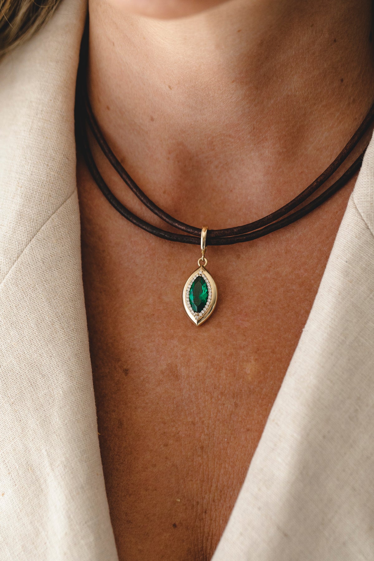 The Chaya Marquise Pendant