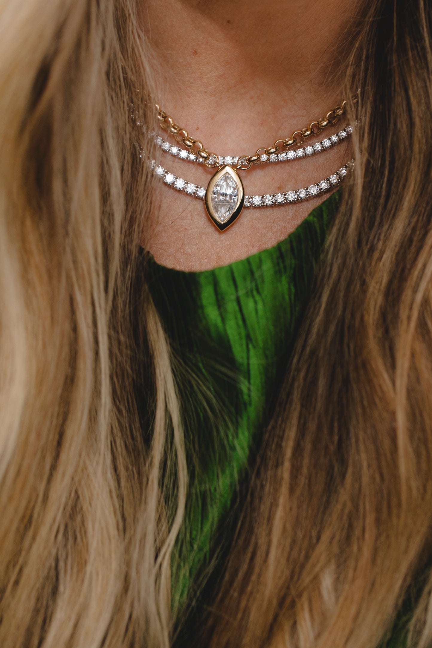 The Chaya Marquise Necklace