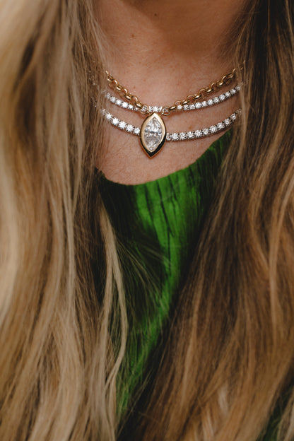 The Chaya Marquise Necklace