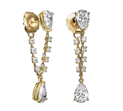 Chandelier Pear-Shape Drop Earrings