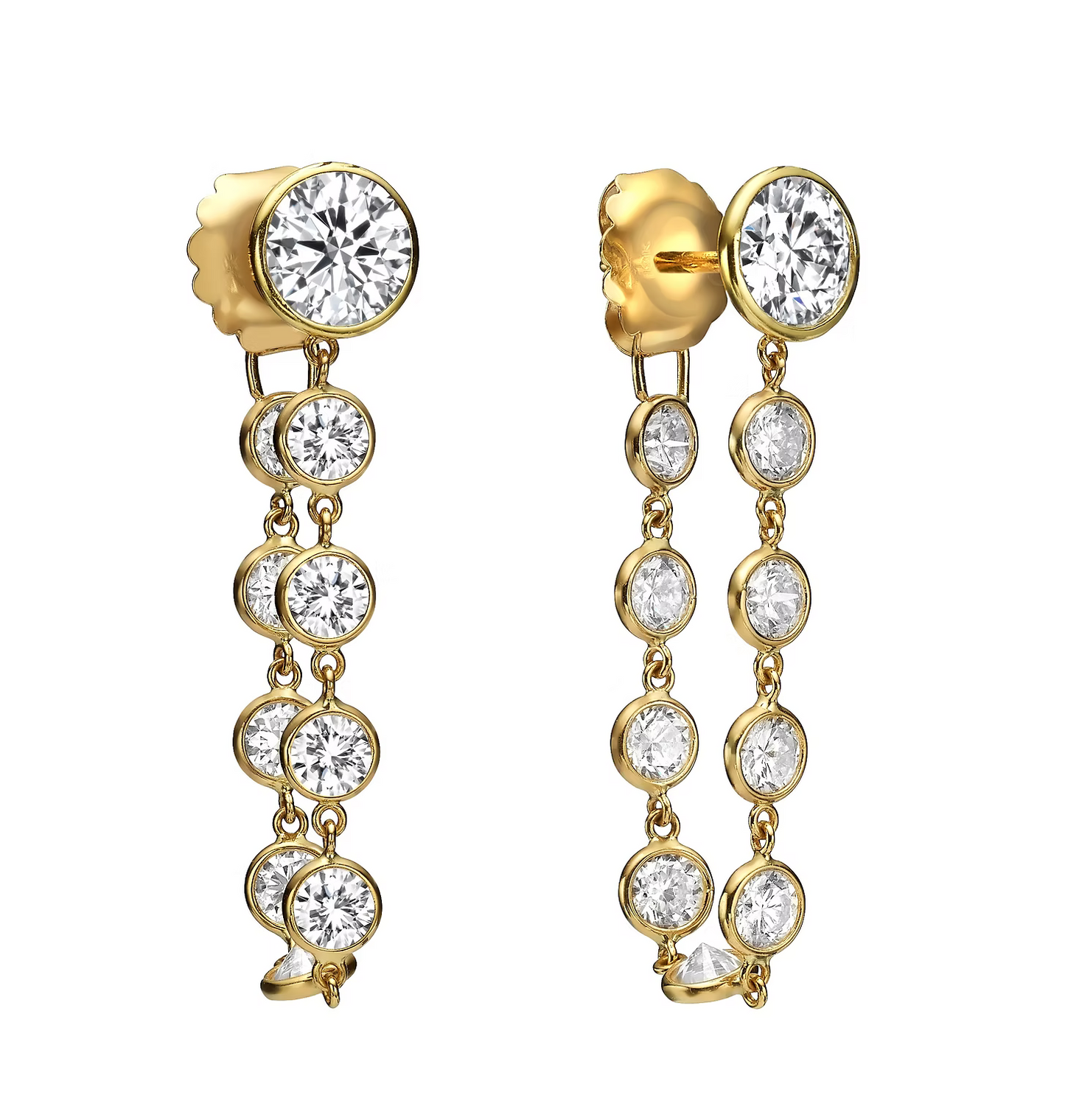 Radiant Round Drop Earrings