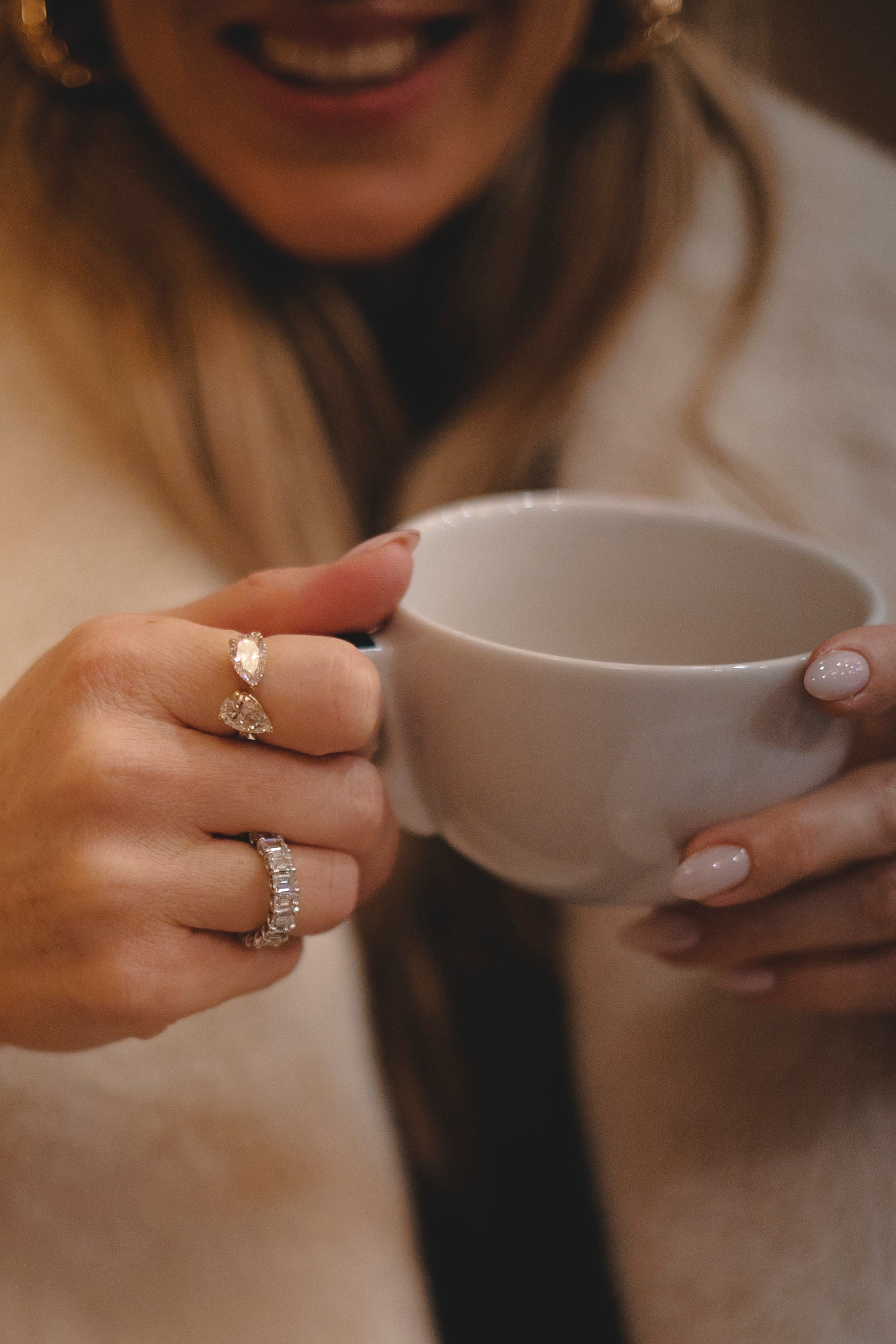 Double Pear-Shape Ring