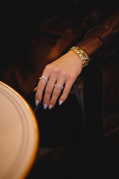 Emerald Cut Diamond Eternity Band