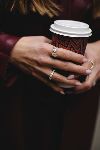Double Pear-Shape Ring