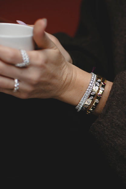 The Emilia Bangle in Ruby
