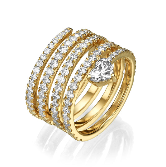 The Infinite Heart Diamond Ring