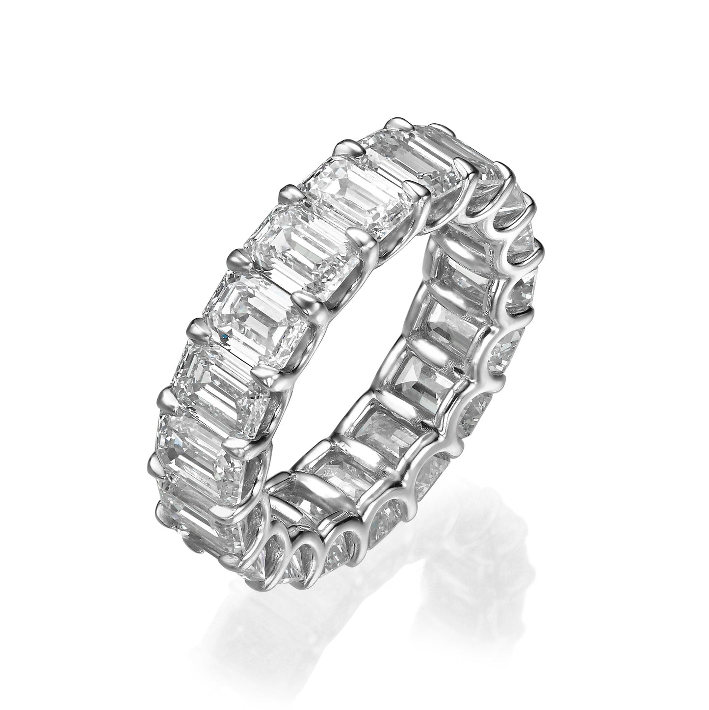 Emerald Cut Diamond Eternity Band