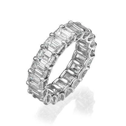 Emerald Cut Diamond Eternity Band