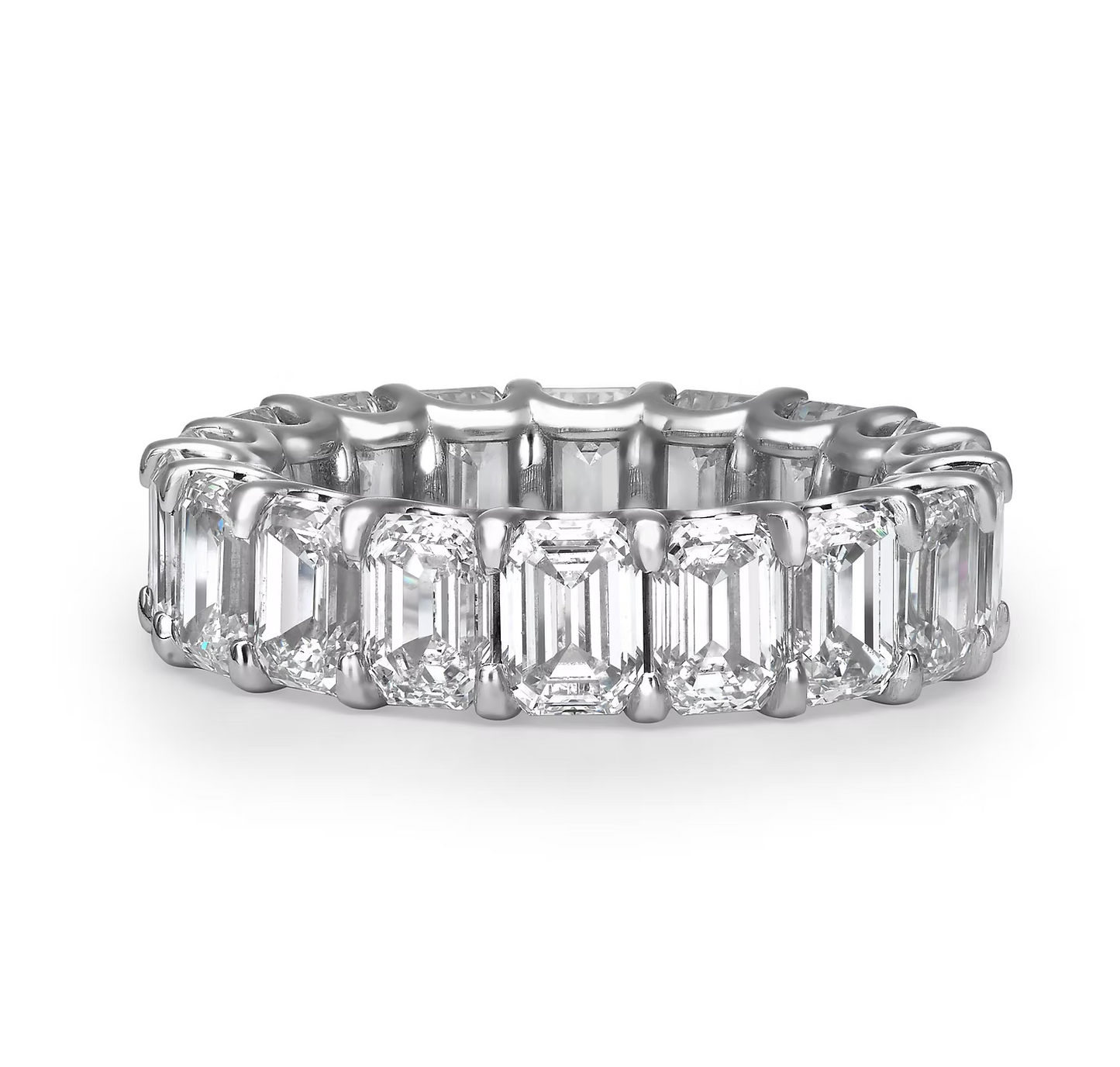 Emerald Cut Diamond Eternity Band