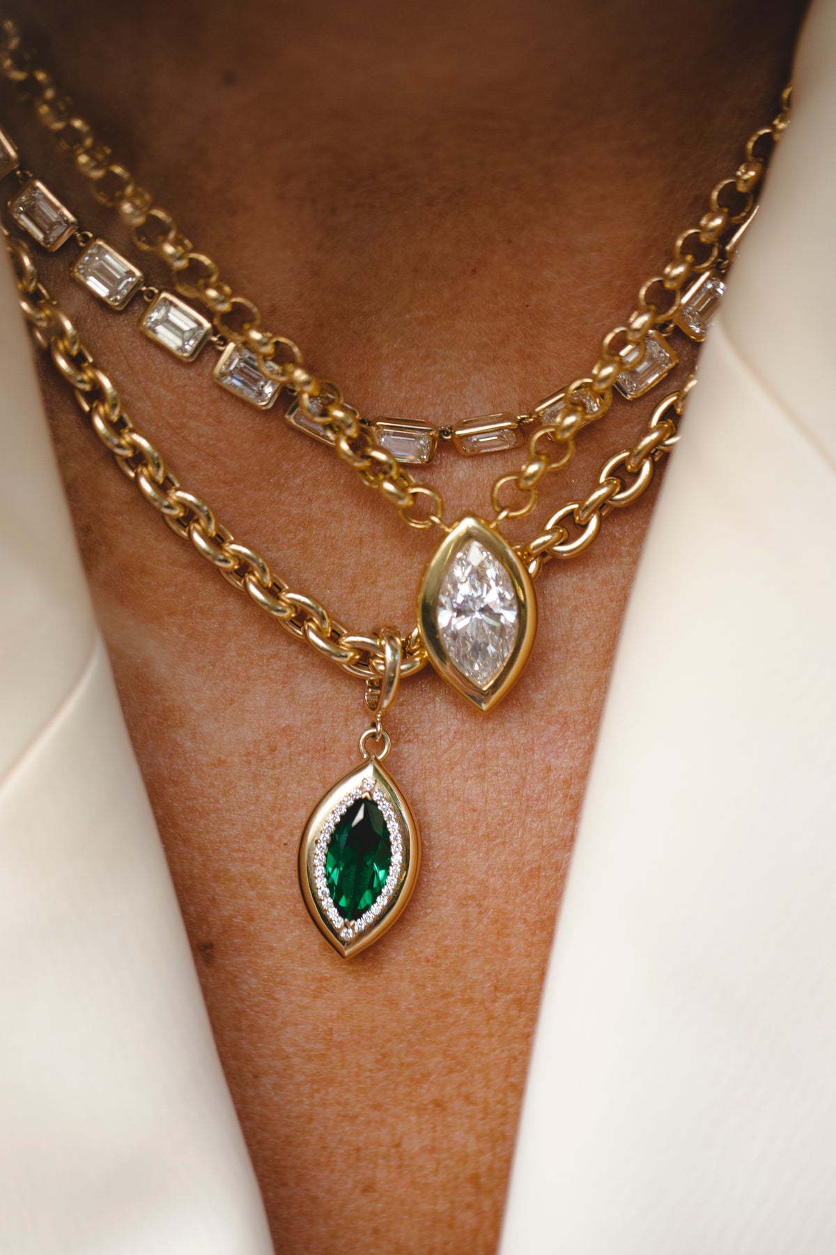 The Chaya Marquise Pendant
