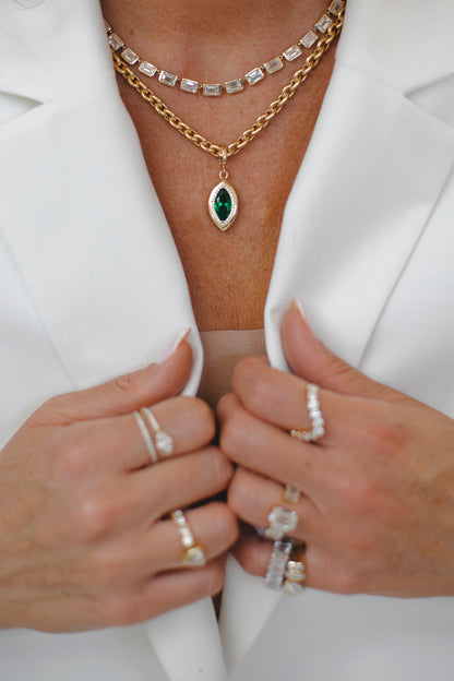 The Chaya Marquise Pendant