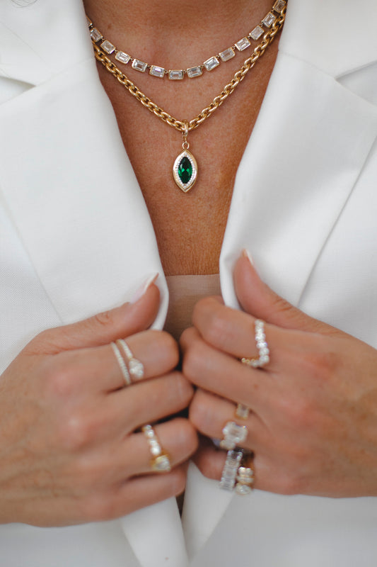 The Chaya Marquise Pendant