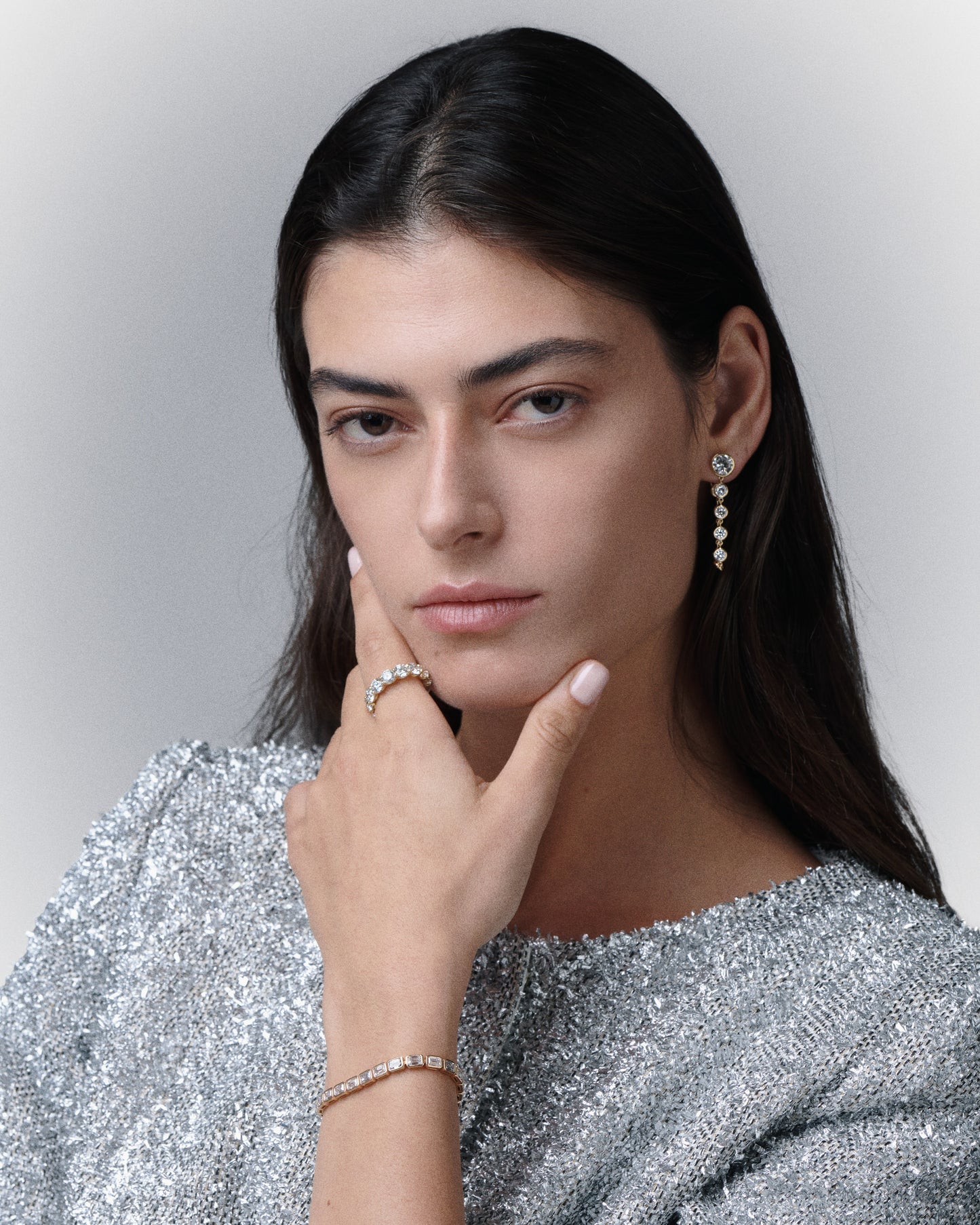 Radiant Round Drop Earrings