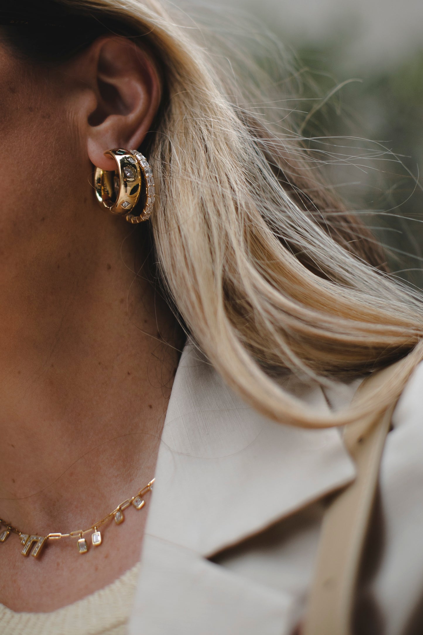 Inside Out Hoop Earrings