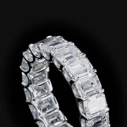 Emerald Cut Diamond Eternity Band