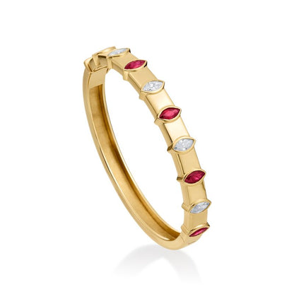 The Emilia Bangle in Ruby